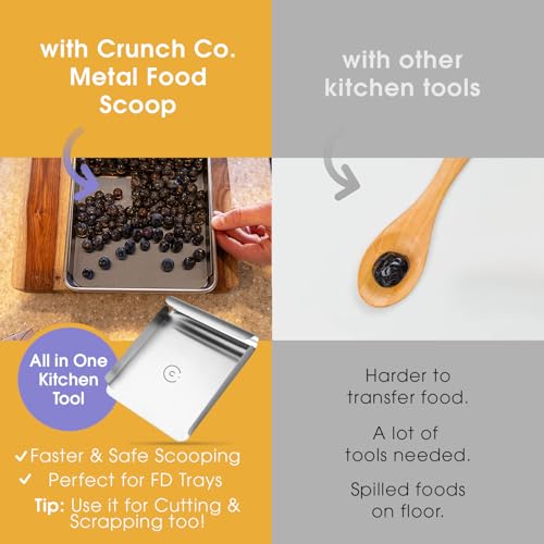 Crunch Co. Metal Food Scoop for Harvest Right Freeze Dryer