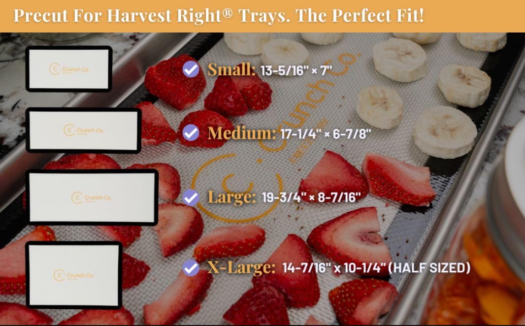 Crunch Co. Silicone Mats For Harvest Right Freeze Dryer