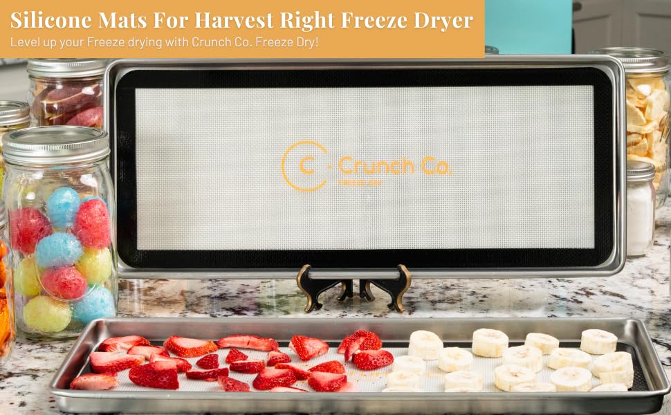 Crunch Co. Silicone Mats For Harvest Right Freeze Dryer