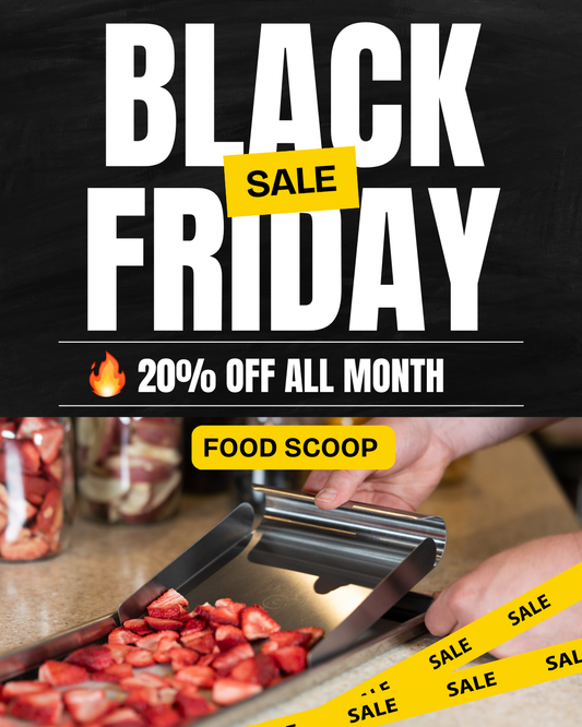 Crunch Co. Stainless Steel Food Scoop – Universal Fit for All Freeze Dryer Trays – Compatible with Harvest Right & More