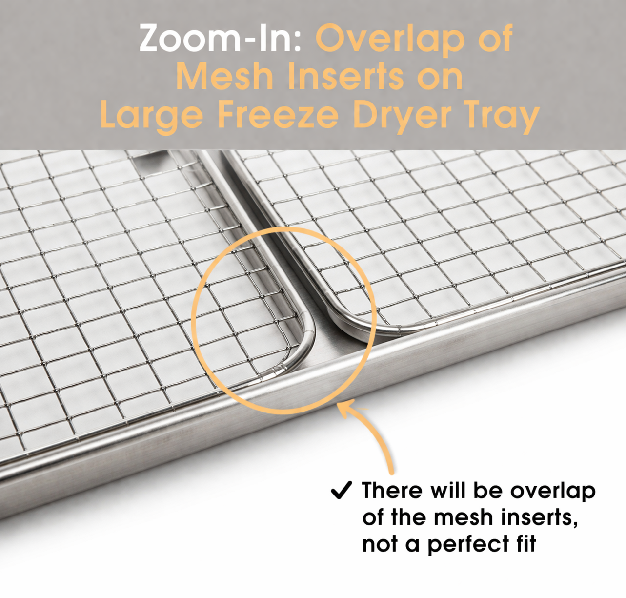 Crunch Co. Mesh Wire Tray Inserts for Harvest Right Freeze Dryer Trays