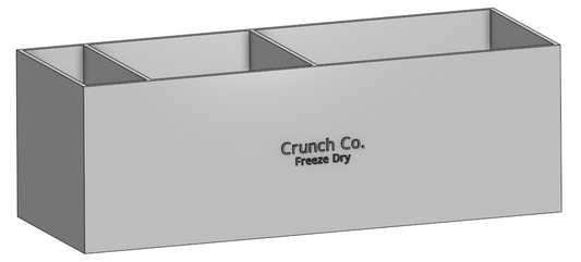 Digital 3D Print File - Crunch Co. Accessory Organizer Bin (not a physical product)