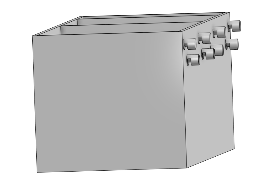 Digital 3D Print File - Crunch Co. Accessory Organizer Bin (not a physical product)